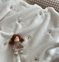 【giyomi】 ぎよみ winter embroidery blanket フリース刺繍ブランケット 出産準備 ベビーブランケット 冬ブランケット 厚手ブランケット フリースブランケット 韓国ベビー用品 韓国ファブリック