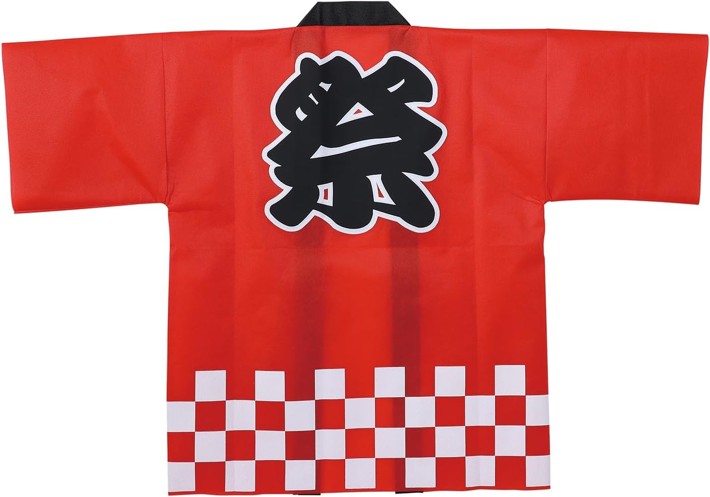 カラー不織布ハッピ祭(L)赤 お祭り イベント 夏 文化祭 学園祭 縁日 夏休み festival JAPAN 日本 衣装 コスチューム