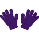 【お得クーポン配布中！】カラーのびのび手袋　紫 送料無料