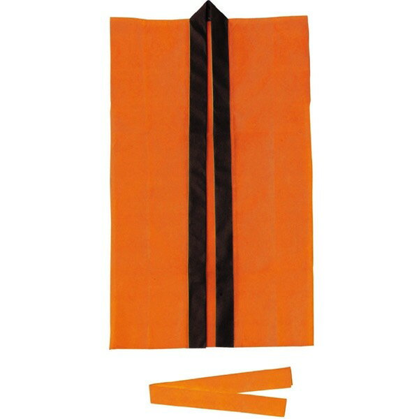 楽天ギザブレインズ　楽天市場店ロングハッピ不織布オレンジJ（ハチマキ付） 法被 運動会 体育 大会 イベント 発表会 衣装 おすすめ 人気 使いやすい 便利 高評価 レビュー多数