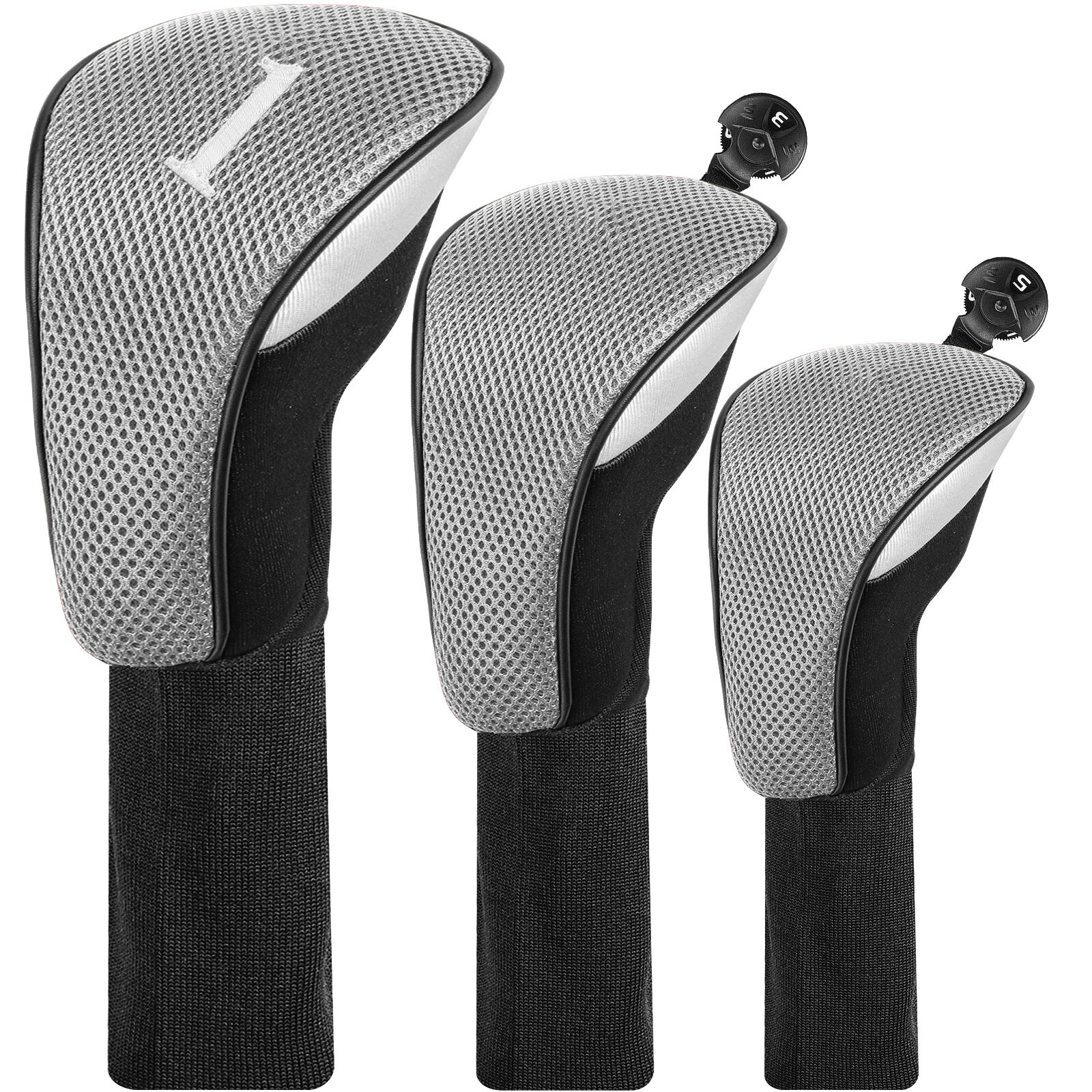 ゴルフヘッドカバー ゴルフクラブヘッドカバー 3点/4点セット 軽量 防塵 耐摩耗 ヘッド保護カバー ...