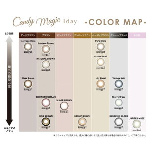 【10%OFFクーポン配布中!】カラコン1dayキャンディーマジックワンデーアクア&キャンディーマジックワンデー(1箱10枚)度なし度ありカラーコンタクトレンズ14.5mmハーフナチュラルキャンディマジック
