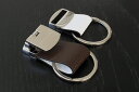 ブラウデザイン キーリング BLAUDESIGN Key Ring ブラウン / ホワイト 本革 イタリアンレザー 分割式キーホルダー 車 バイク 自転車 自宅(4)