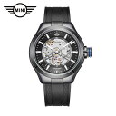 MINI AUTOMATIC WATCH ミニ オートマティックウォッチ 161805 ブラック 36mm レディース腕時計 両面スケルトン 自動巻き シリコン...