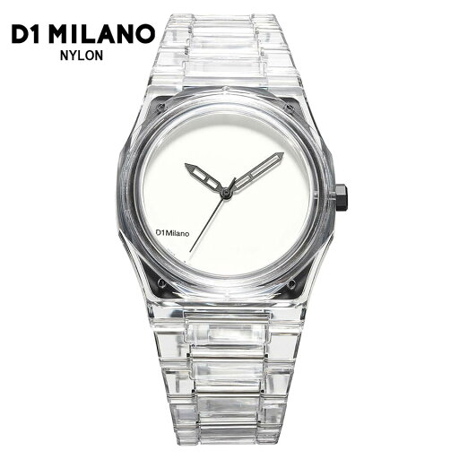 【最大2000円クーポン有】 D1 MILANO NYLON NYBJ01 EXP ホワイト ディーワンミラノ ナイロン 透明腕時計 クリアウォッチ 39mm ユニセックス 【最大2000円クーポン有】 D1 MILANO NYLON NYBJ01 EXP ホワイト ディーワンミラノ ナイロン 透明腕時計 クリアウォッチ 39mm ユニセックス