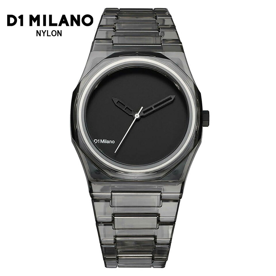 D1 MILANO NYLON NYBJ02 EXP ブラック ディーワンミラノ ナイロン 透明腕時計 クリアウォッチ 39mm ユニセックス