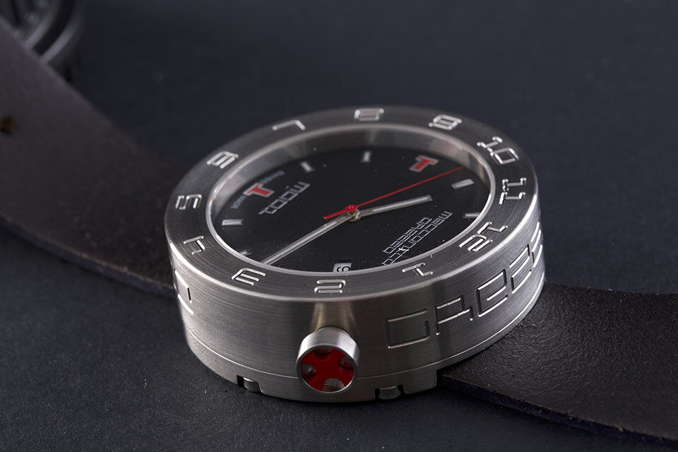 MECCANICA GREZZA（メカニカ・グレッザ） MG01 44S BK-BK スティール/ブラック/ブラック イタリアンデザインウォッチ メンズ機械式腕時計