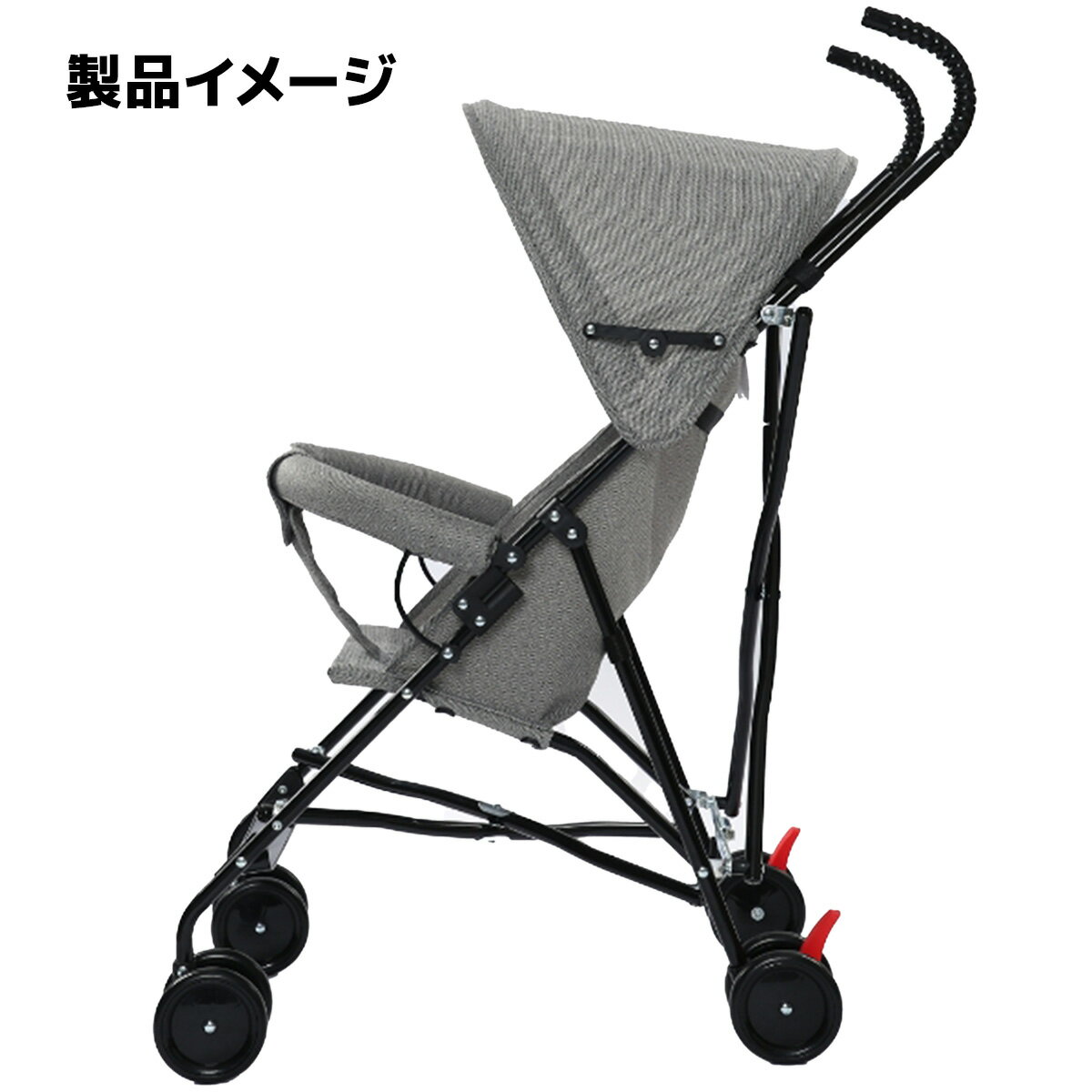 楽天市場】ベビーカー 軽量 折りたたみ（カラーグレー）の通販