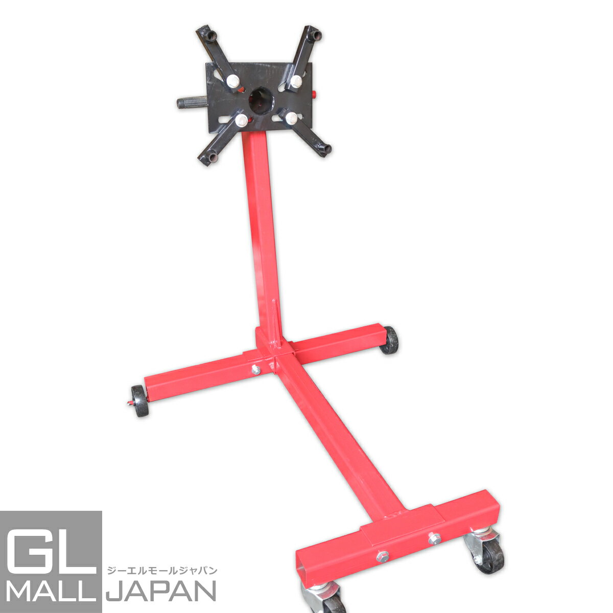 【楽天スーパーSALE 全品P5倍】【FUNJOB】汎用エンジンスタンド 最大許容荷重450kg(1000LBS) / 360度回転可能 整備 メンテナンス