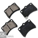 【6/22〜6/30 全品10%OFFクーポン】ブレーキパッド 左右4枚1セット STBP-042 / ブレーキ鳴き止めグリス付 NAO材使用 オーガニック素材