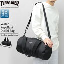 THRASHER スラッシャー ダッフルバッグ ボストンバッグ black メンズ シンプル 無地 ワンポイント 普通サイズ 小さめ コンパクト スポーツバッグ 旅行バッグ
