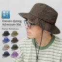 ハット アドベンチャーハット サファリハット 帽子 バケハ バケットハット UVカット 撥水 夏の帽子 撥水加工 ポリエステル アウトドア レジャー キャンプ ...