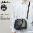 ショルダーバッグ ハンドバッグ メンズ レディース 2way ミニバッグ 小さめ 手提げ 斜め掛け ミニボストン バッグ ミニショルダー 牛床革 レザー 無地 シンプル 黒 ブラック グラベラ glabella