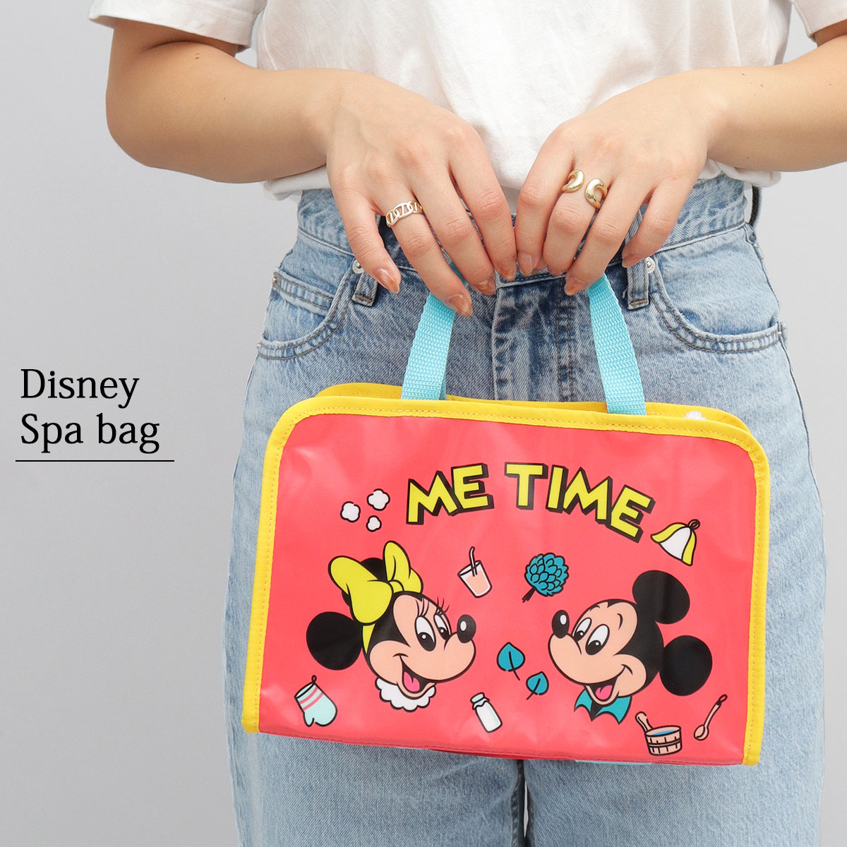 ディズニー Disney スパバッグ サウナバッグ 温泉バッグ お風呂バッグ レディース メンズ 小さめ メッシュ ディズニーキャラクターズ ミッキー ミニーのサムネイル