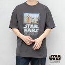 STAR WARS スター・ウォーズ Tシャツ 半袖 メンズ レディース 古着風 ヴィンテージ風 プリントTシャツ トップス ビッグシルエット USAコットン アメカジ カジュアル 映画 キャラクター 新たなる希望 フォースの覚醒