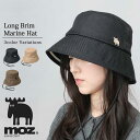 moz モズ バケットハット レディース ロングブリム 帽子 あご紐付き 日よけ つば広 おしゃれ アウトドア 3色展開 ハット バケハ 春 夏 旅行 キャンプ...