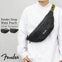 Fender フェンダー ボディバッグ ウエストバッグ メンズ レディース 小さめ 斜めがけ バッグ 肩がけ ワンショルダー コーデュラ 黒 シンプル 無地 ウ...