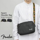Fender フェンダー バッグ ショルダーバッグ ショルダー メンズ 黒 シンプル 横型 スクエア型 スクエアショルダー バック シンプル コンパクト 通学 ...
