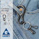 ジェリー GERRY カラビナキーホルダー キーホルダー キーリング キーフック キーチェーン カラビナ型 シンプル 黒 銀 亜鉛合金 メンズ ユニセックス 小...