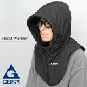 ジェリー GERRY フードウォーマー ネックウォーマー メンズ レディース フード付き ネックウェア フロントジップ ファスナー 裏ボア 冬 防寒 保温 暖か...