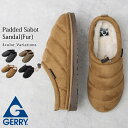ジェリー GERRY モックシューズ サボサンダル メンズ 中綿入り ナイロン スエード パデッド スリッポン 内ボア 冬 暖かい もこもこ 防寒 アウトドア ...