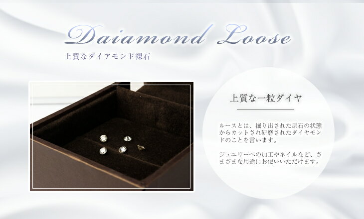 ネイルやプレゼントにおすすめダイヤモンド ルース 裸石 ダイヤモンド 0.15ct