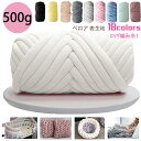 チャンキーニット 毛糸 500g 送料無料 ヤーン 幅2.5cm ベロア表生地 ブランケット 手芸 編み物 DIY ニットヤーン 極太毛糸 太い 極太 ハンドメ...