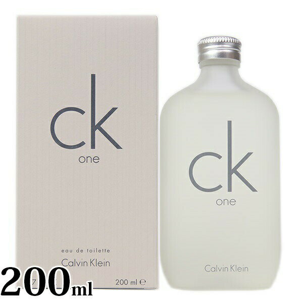 カルバンクライン カルバンクライン 香水 メンズ シーケーワン レディース EDT オードトワレ SP 200 ml フレグランス SP Calvin Klein スプレー 正規品 ブランド 新品 2023年 ギフト CK プレゼント 通販 プレゼント 母の日 プレゼント