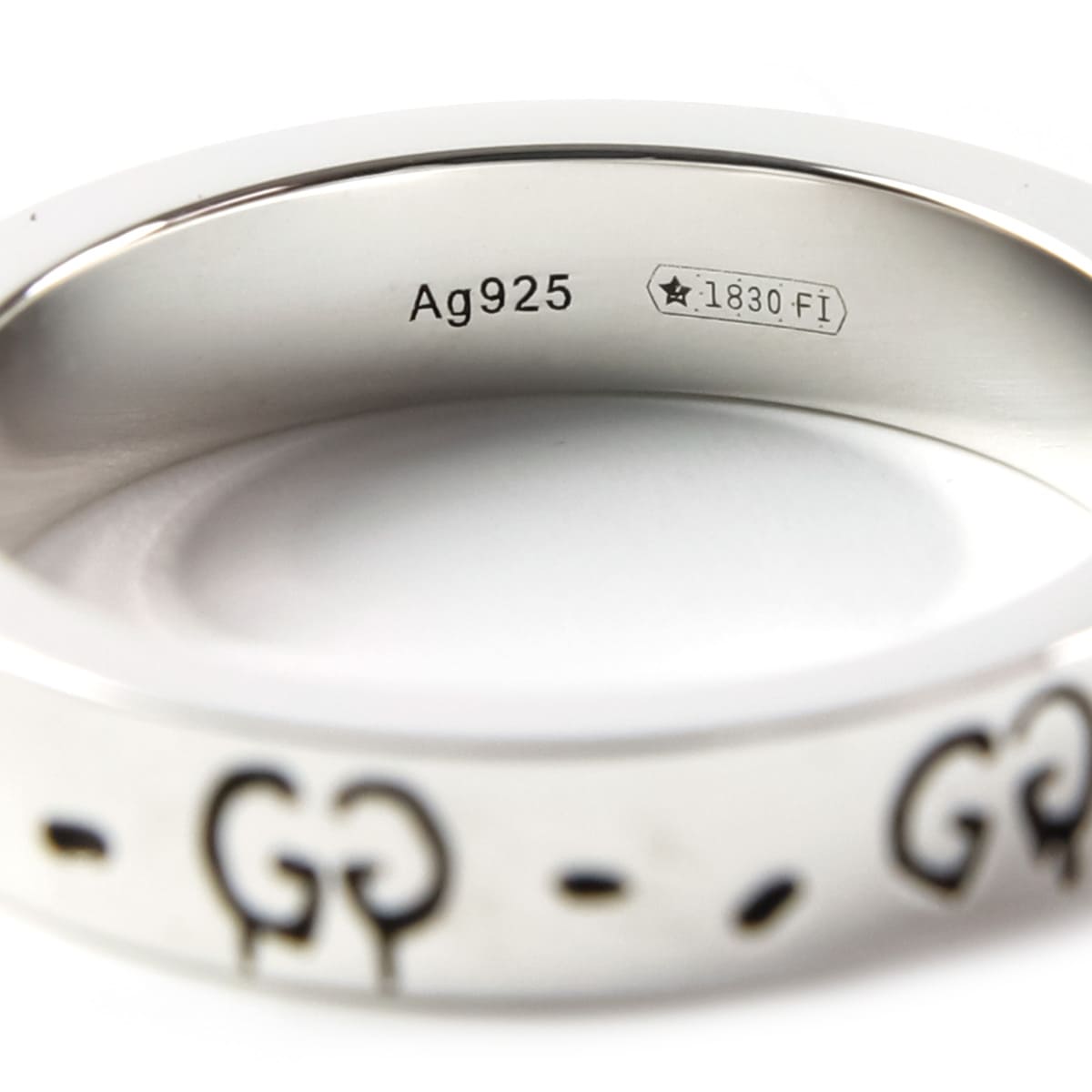 【P3倍】グッチ 指輪 メンズ 正規品 シルバーアクセサリー GUCCI リング 指輪 GHOST グッチゴースト シルバー SILVER 477932 J8400 0701 グッチ 指輪 メンズ シルバーアクセサリー プレゼント 通販の商品画像 3
