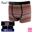 ポールスミス ボクサーパンツ Paul Smith メンズ ボクサーパンツ 下着 アンダーウェア ボクサーショーツ 5枚セット ブラック / マルチカラー M1...