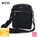 【P3倍】ヒューゴボス バッグ HUGO BOSS メンズ ショルダーバッグ Highway_N_NS_Zip 10254488 01 ブラック 50504315 001 ヒューゴ ボス hugo boss バック 斜めがけ ショルダー 斜めがけバッグ メンズショルダーバッグ 鞄 カバン 軽量