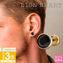 【P3倍】ライオンハート ピアス メンズ lion heartピアス メンズ ピアス シングルスタッドピアス 片耳 ブラック ゴールド LHMP002NYB ライオンハート LION HEART ステンレス ピアス メンズ ジルコニア ピアス メンズ ブランド 片耳 ゴールド ピアス プレゼント 男性