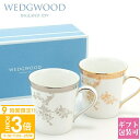 【P3倍】ウェッジウッド 食器 マグカップ 300ml 【正規紙袋 無料】ペア 結婚祝い 正規品 ギフトセット ヴェラ・ウォン ヴェラ レース プラチナ・ゴールド マグ WEDGWOOD 高級 おしゃれ 贈り物 ギフト 新品 ブランド 通販食器セット レース 模様