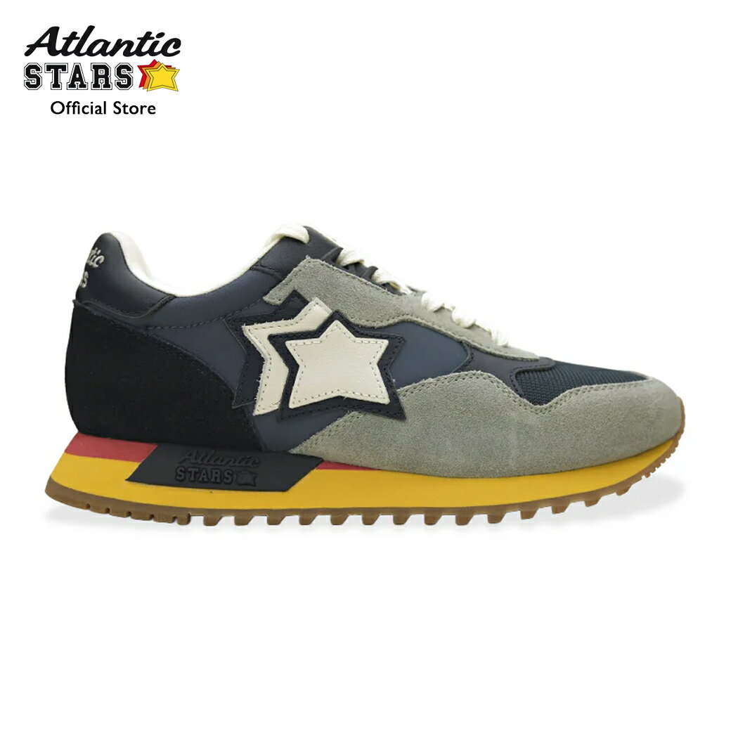 【正規品】2026年春夏新作 アトランティックスターズ Atlantic STARS DRACO ドラコ スニーカー メンズ 厚底 ライトブルー ネイビー ローカット 靴 シューズ カジュアル DRAC1010-0526