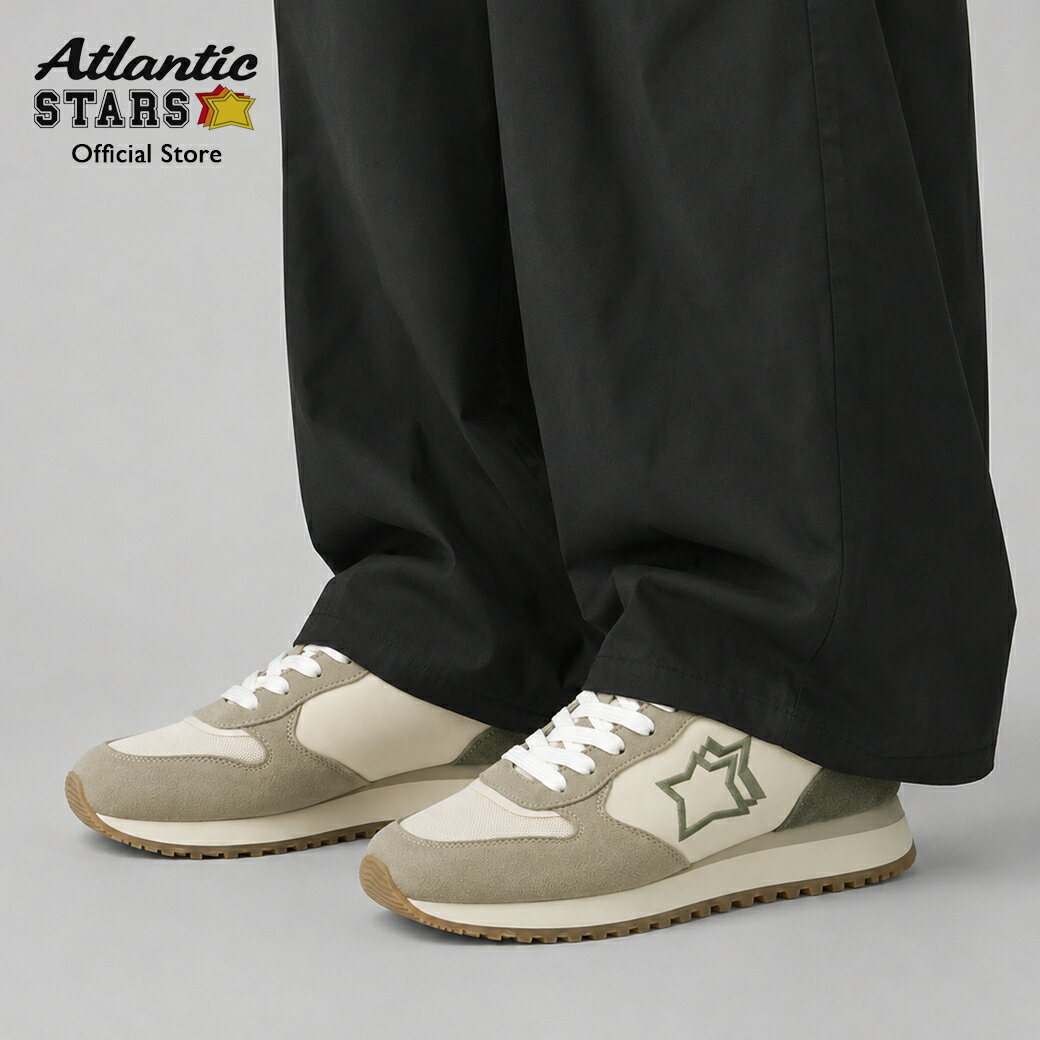 2026年春夏新作 アトランティックスターズ Atlantic STARS MENNEA メネア スニーカー メンズ 厚底 ホワイト ベージュ ローカット 靴 シューズ カジュアル MINN1010-0101