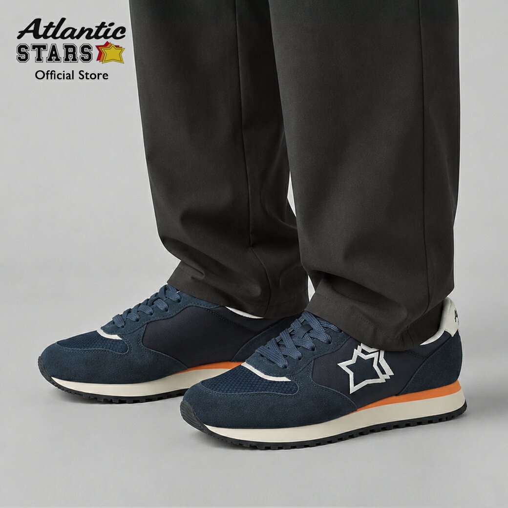 2026年春夏新作 アトランティックスターズ Atlantic STARS MENNEA メネア スニーカー メンズ 厚底 ネイビー ローカット 靴 シューズ カジュアル MINN1010-0200