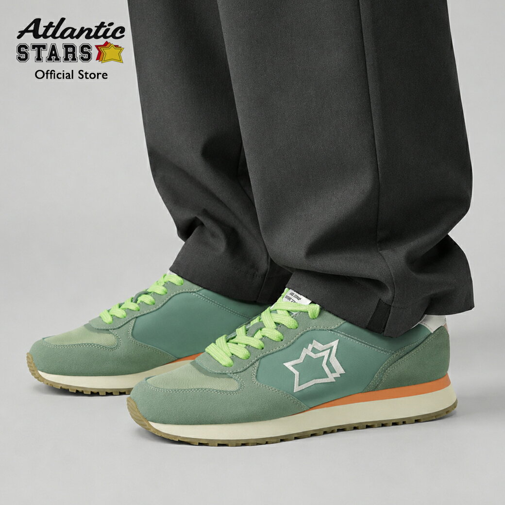 2026年春夏新作 アトランティックスターズ Atlantic STARS MENNEA メネア スニーカー メンズ 厚底 ミリタリーグリーン ローカット 靴 シューズ カジュアル MINN1010-0700