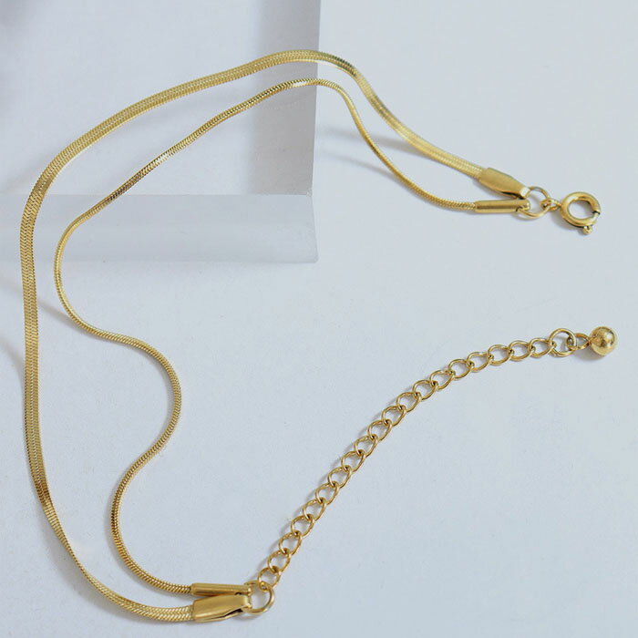 ブレスレット ステンレス スネークチェーン 2連 金属アレルギー対応 サージカルステンレス ゴールド シルバー カジュアル レディース 女性 ギフト プレゼント...