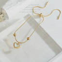 ハート ブレスレット つけっぱなしOK 金属アレルギー対応 サージカルステンレス 細め 華奢 ゴールド シルバー レディース プレゼント 女性(4)