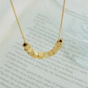 ネックレス キューブ つけっぱなしOK 金属アレルギー対応 ネックレスチェーン シンプル サージカルステンレス 金アレ ゴールド シルバー レディース