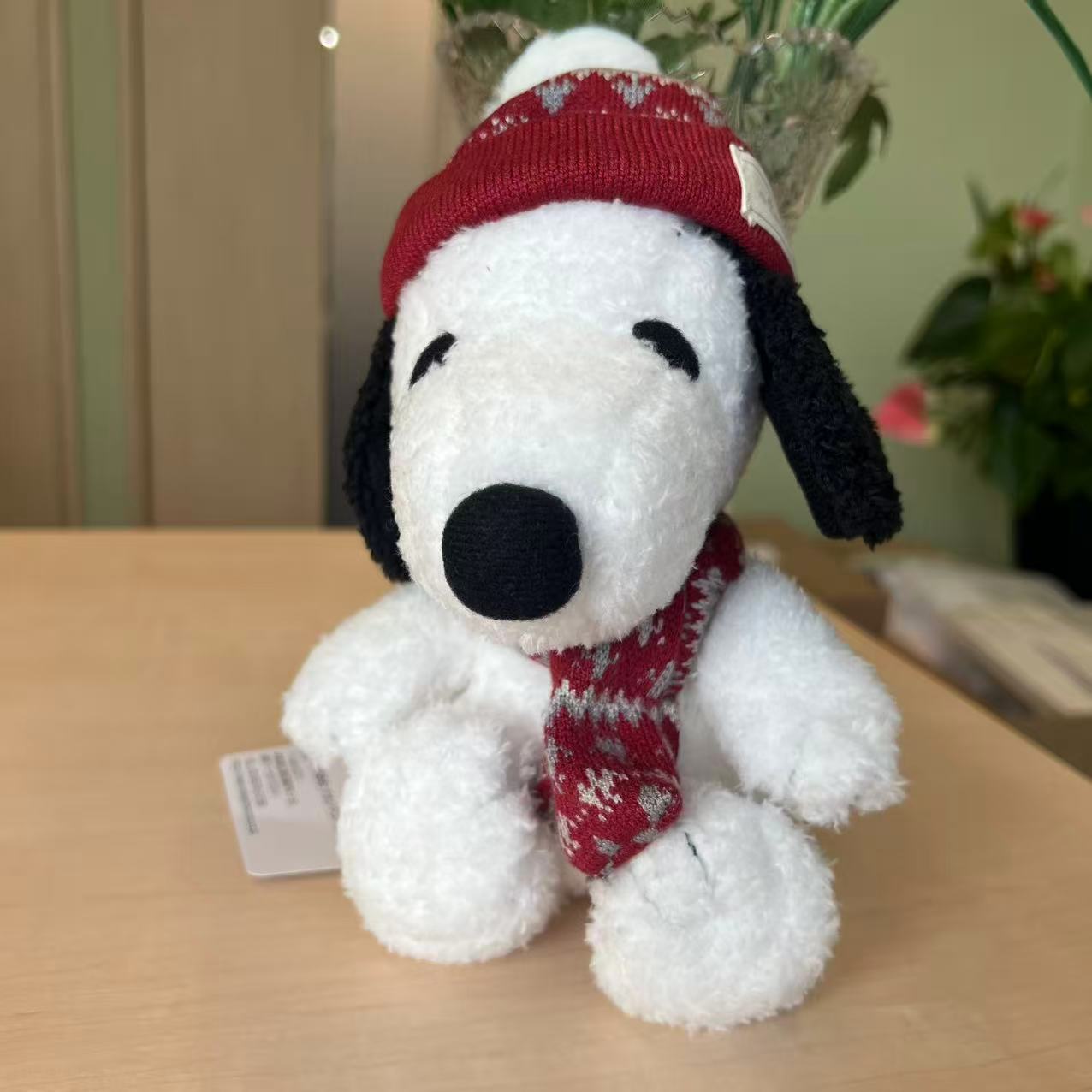 Other - 【即納/新品】PEANUTS スヌーピー ぬいぐるみ Sサイズ ニットキャップ | 4548643217523 Snoopy グッズ ピーナッツ 犬 いぬ 冬限定 ニット帽 マフラー 防寒 インテリア 人形 ドール ナカジマコーポレーション ギフト