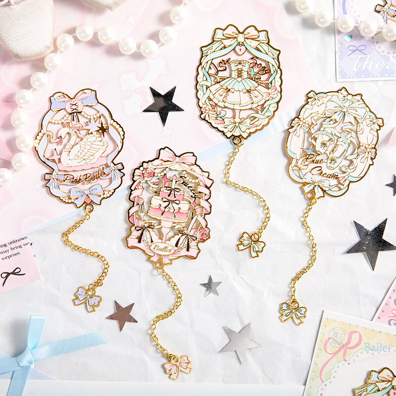 新生活応援 しおり おしゃれ 金属 バレエ エレガント感 華やか 栞 中空トリム ブックマーカー ブックページマーカー シリーズ 入学 卒業 誕生日 プレゼント...