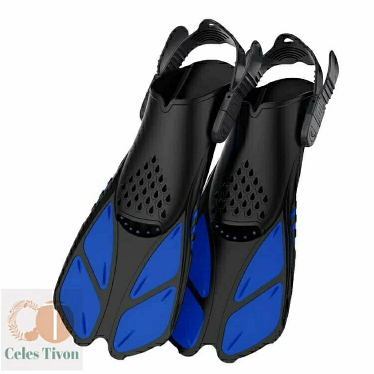 サイズ調 軽量 着脱簡単 練習用 水泳 スイムフィン ダイビング 足ひれ ストラップフィン フィン シュノ..