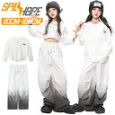 白 ホワイト ロングTシャツ ゆったり キッズ ダンス衣装 長袖 女の子 へそ出し キャミソール カーゴパンツ 上下セット セットアップ トップス パンツ ヒップホップ ジャズダンス ポッピング 演出服 練習着 団体服 応援団 発表会 k-pop hiphop おしゃれ かっこいい