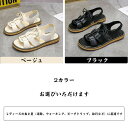送料無料 スポーツサンダル レディース フラットサンダル グルカサンダル 本革 ストラップ ベルトサンダル 可愛い ビーチサンダル 人気 カジュアル 軽量 中老年 シューズ マタニティ ママ 靴 歩きやすい 脱ぎやすい 合わせやすい 厚底 美脚 快適 通気性 痛くない 疲れない