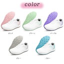 ゴルフシューズ レディース スパイクレス おしゃれ 防水 セール 紐タイプ 大きいサイズ 25.5cm 26cm 26.5cm 4E 幅広い 通気性 フィット感 軽量 動きやすい 耐久性 練習場 スパイクレス 母 プレゼント 誕生日学園 退職祝い 敬老の日 ブルー ピンク パープル グレー グリーン