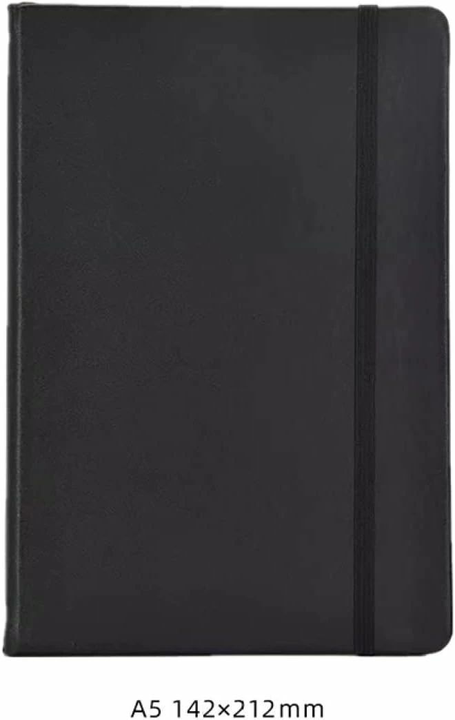 手帳 おしゃれ A6*3 スケジュール帳 A5メモ帳 ビジネス手帳 ノート ビジネス スケジュールブック 仕事 日程 目標 時間 管理 ノート ブラック 効率アップ 文房用品 ビジネス用品 8mmの罫