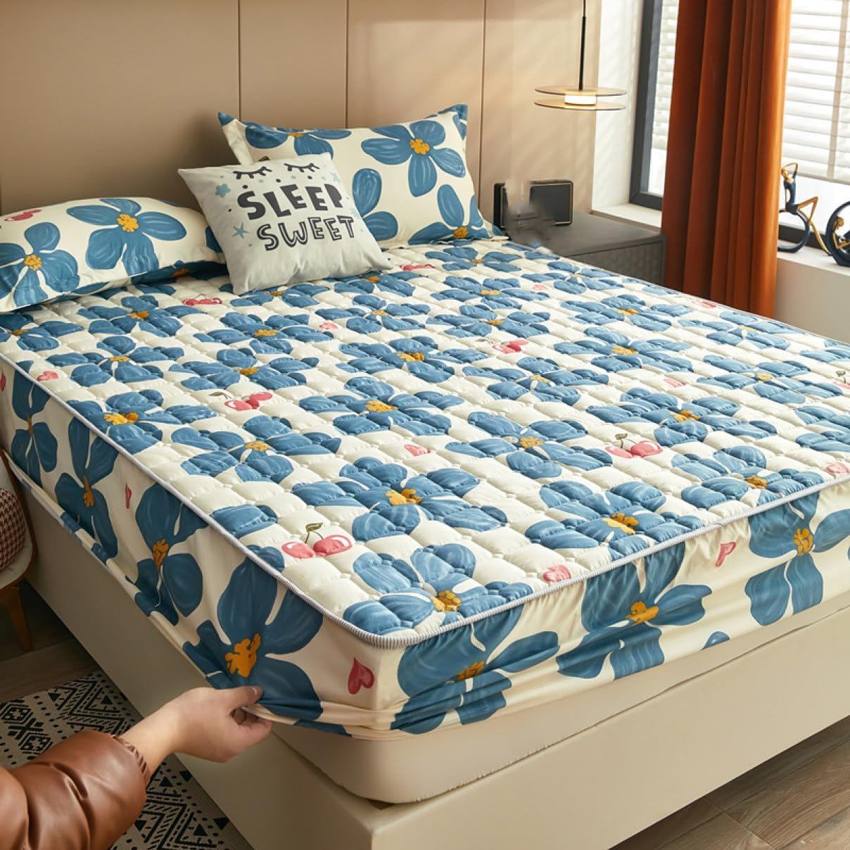 ボックスシーツ ダブル パッド一体型ボックスシーツ シングル 敷きパッド ベッドカバー マットレスカバ..