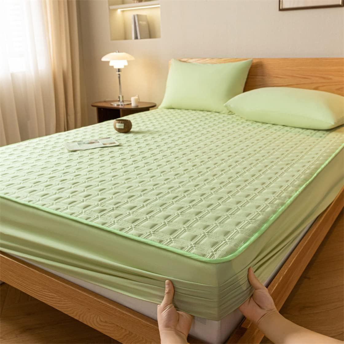 ベッドパッド ボックスシーツ型 敷パット セミシングル 綿100% キング 敷きパッド シングル 単品 一体..