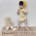 新生活応援 ベビー服 ロンパース カバーオール キッズ服 帽子付き 2点セット 2色選択 子供服 キッズ 半袖 フルーツ 女の子 男の子 新生児 赤ちゃん 幼児 ベビー コットン ベビーウエア 股下ボタン 可愛い かわいい おしゃれ ガーリー